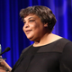 Roxane Gay accepts her Freedom to Write Award at the PEN Center USA’s 25th Annual Literacy Awards Festival at the Beverly Wilshire Hotel on Monday, Nov. 16, 2015, in Beverly Hills, Calif.
